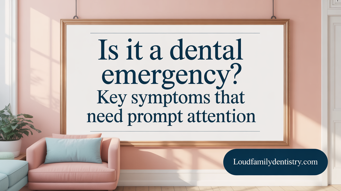 Is It a Dental Emergency? Key Symptoms That Need Prompt Attention