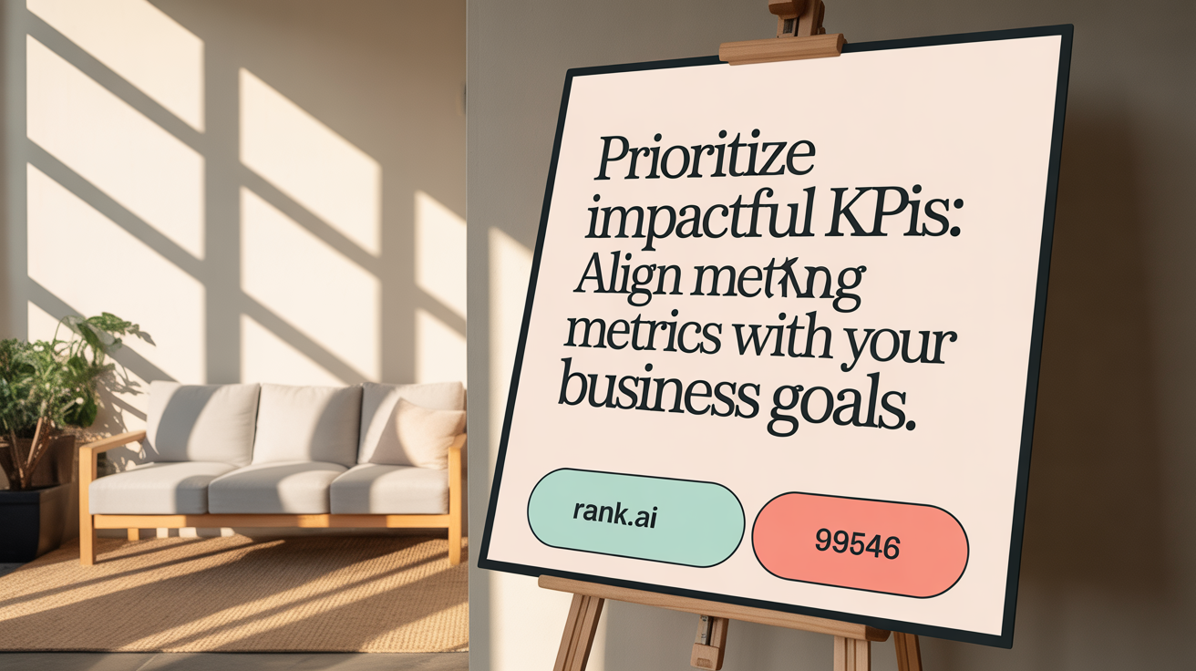 Prioritize impactful KPIs: Align metrics with your business goals