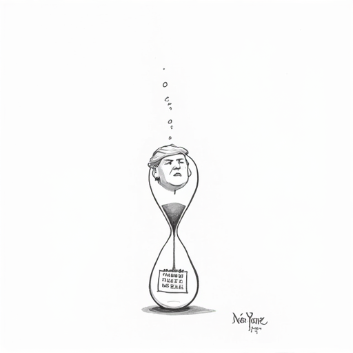 Trump's Two-Week Deadlines: A History of Unmet Promises single-panel cartoon