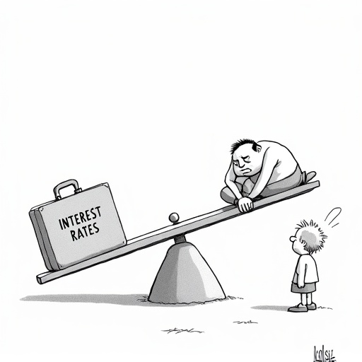 Federal Reserve Official Advocates Lower Interest Rates single-panel cartoon