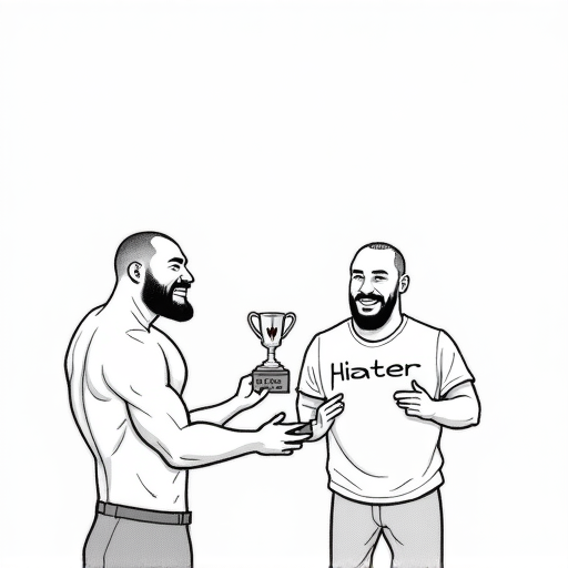 Jon Jones Responds to Cormier's Praise After Retirement single-panel cartoon