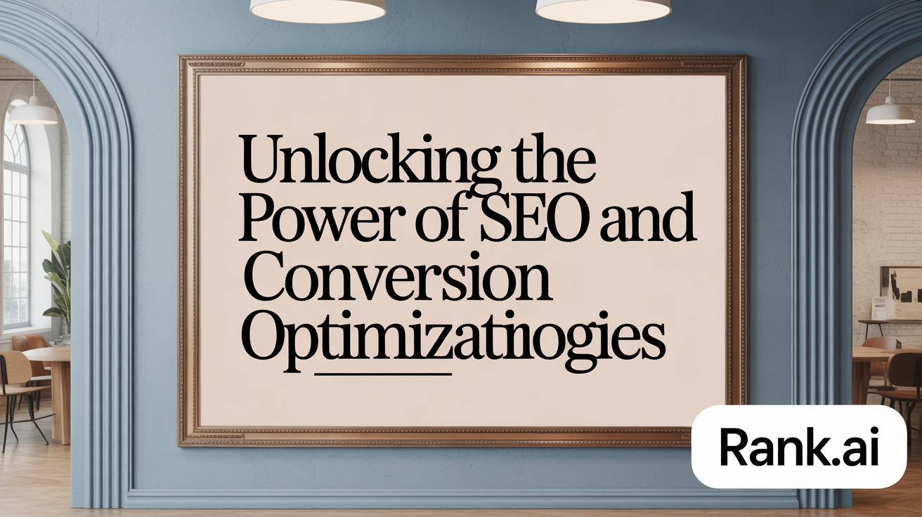 Unlocking the Power of SEO and Conversion Optimization Tactics