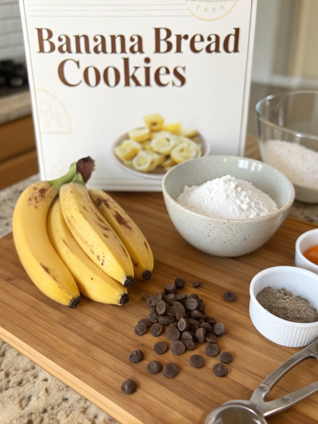 Ingredients for Banana Bread Cookies