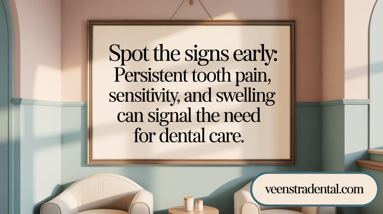 Spot the signs early: Persistent tooth pain, sensitivity, and swelling can signal the need for a root canal