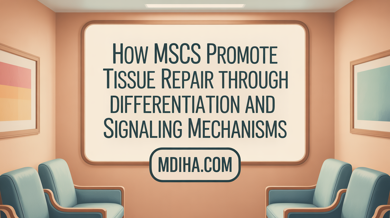 How MSCs drive tissue repair through differentiation and paracrine signaling