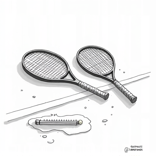 Alcaraz wins five-set match against Fognini at Wimbledon single-panel cartoon