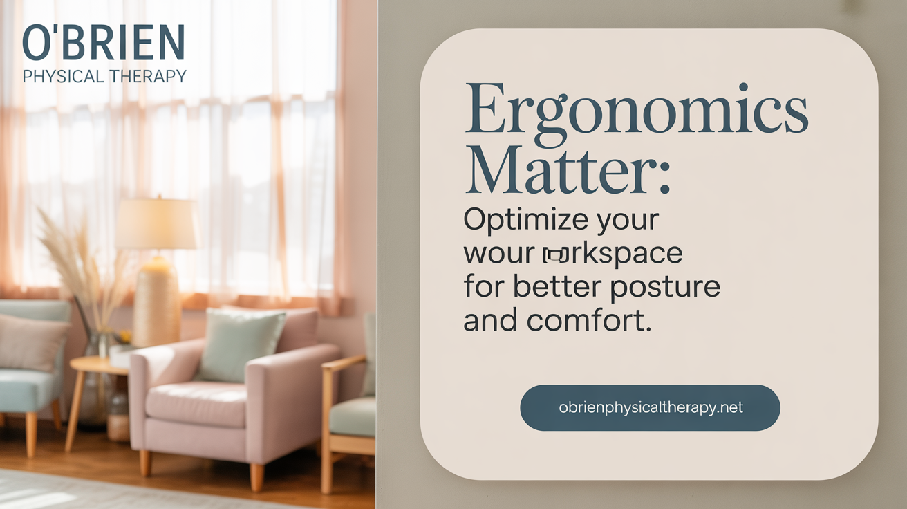 Ergonomics Matter: Optimize Your Workspace for Better Posture and Comfort