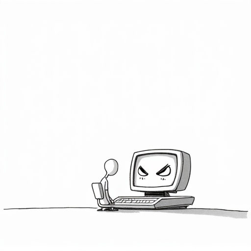 Instagram Users Blame AI for Mass Account Bans single-panel cartoon