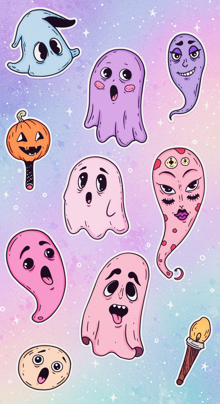 ghost face drawing