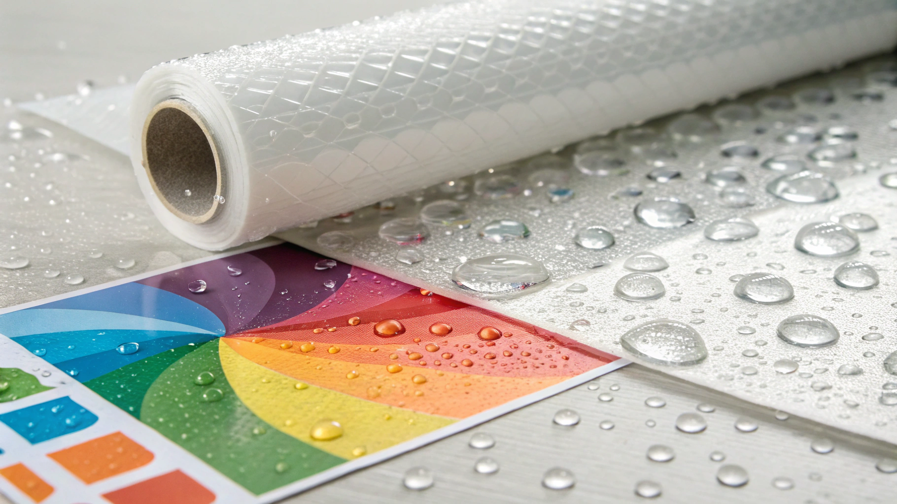 Lớp bảo vệ ngoài của cấu tạo sticker dán chống nước