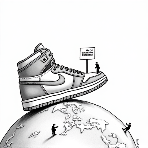 Nike warns Trump tariffs may increase costs by $1 billion single-panel cartoon
