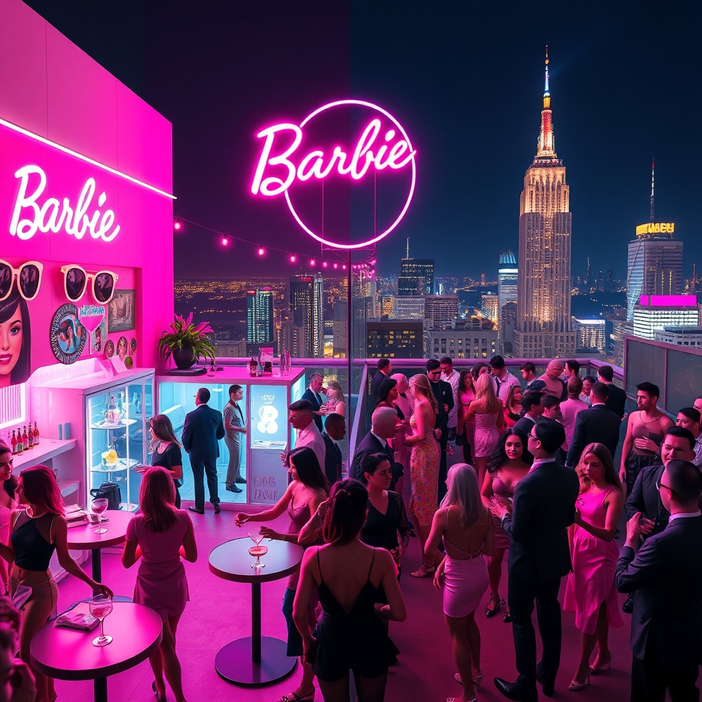 Barbenheimer Fusion Rooftop Party: The Night Where Contrasts Meet