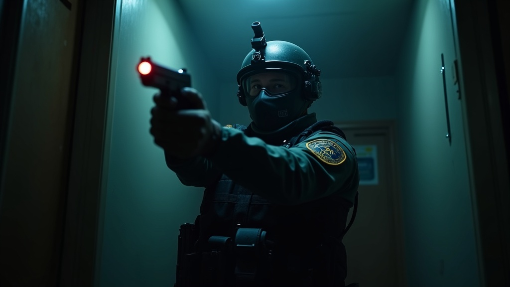 Detalle del banco de trabajo para personalizar armas en Split Second VR, una mecánica destacada en el análisis.