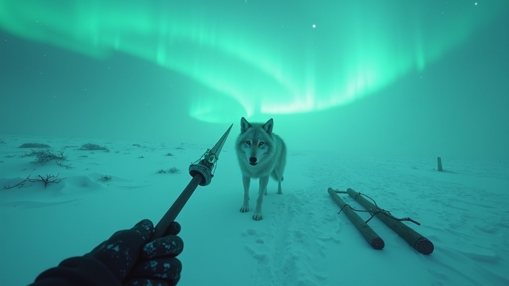 Jugadores colaborando en el modo cooperativo de Frost Survival VR para construir una base.