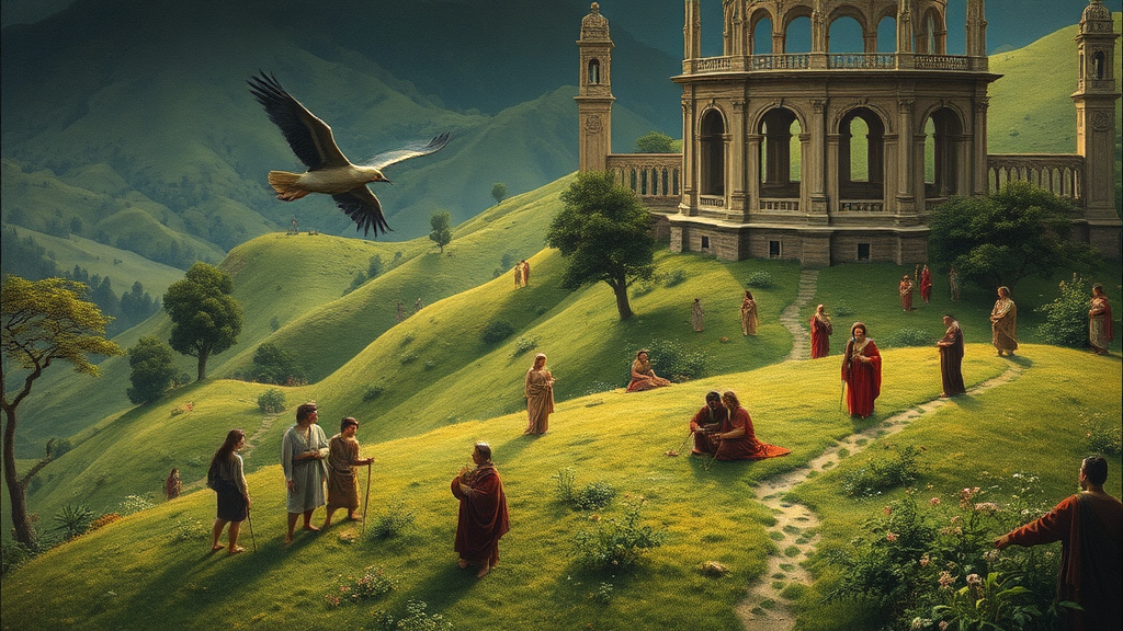 자연 보존과 균형을 상징하는 그림