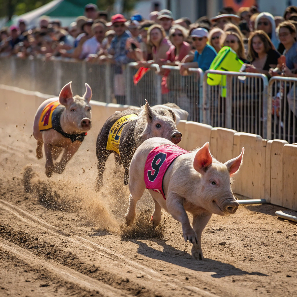 Racing pigs