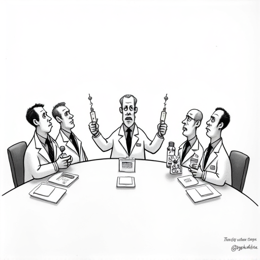 Vaccine advisers raise concerns over thimerosal preservative single-panel cartoon