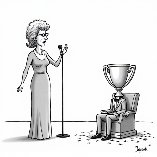 Barbra Streisand discusses new album and career reflections single-panel cartoon