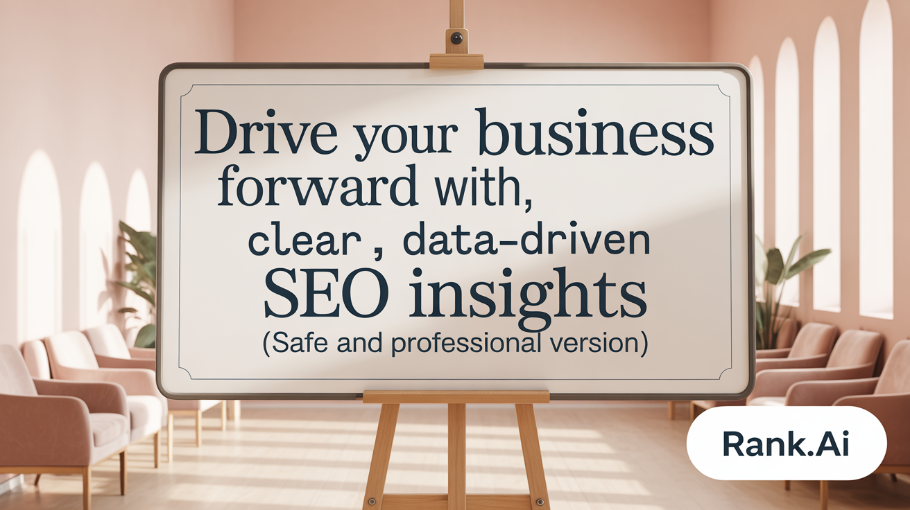 Drive Your Business Forward with Clear, Data-Driven SEO Insights