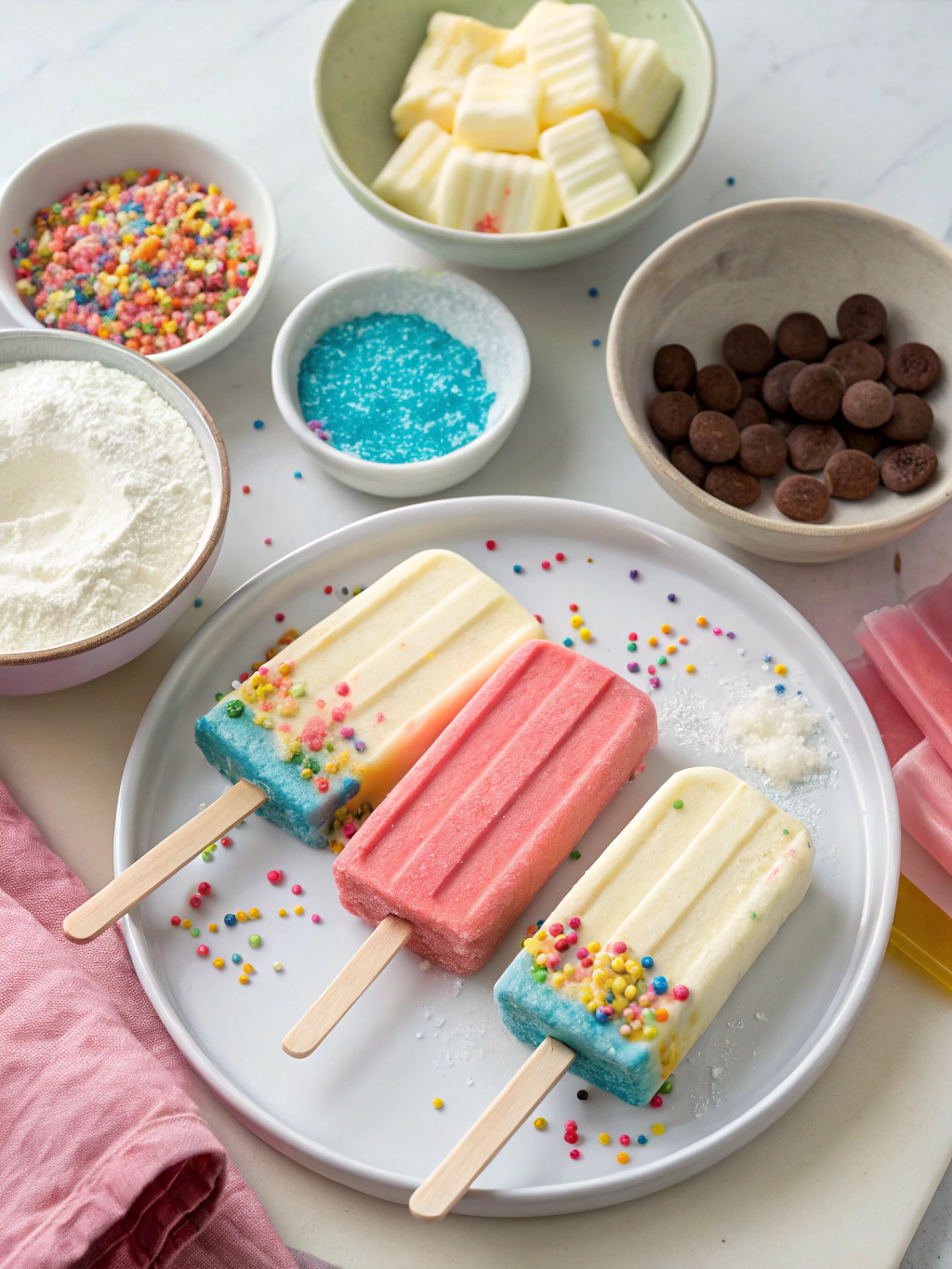 Ingredients for Cake Popsicles