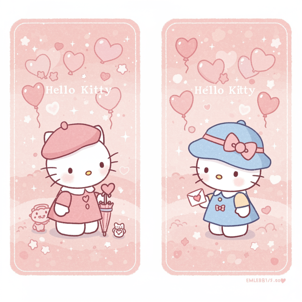 matching pfp for couples hello kitty