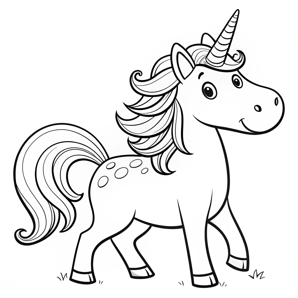 Unicorn coloring pages