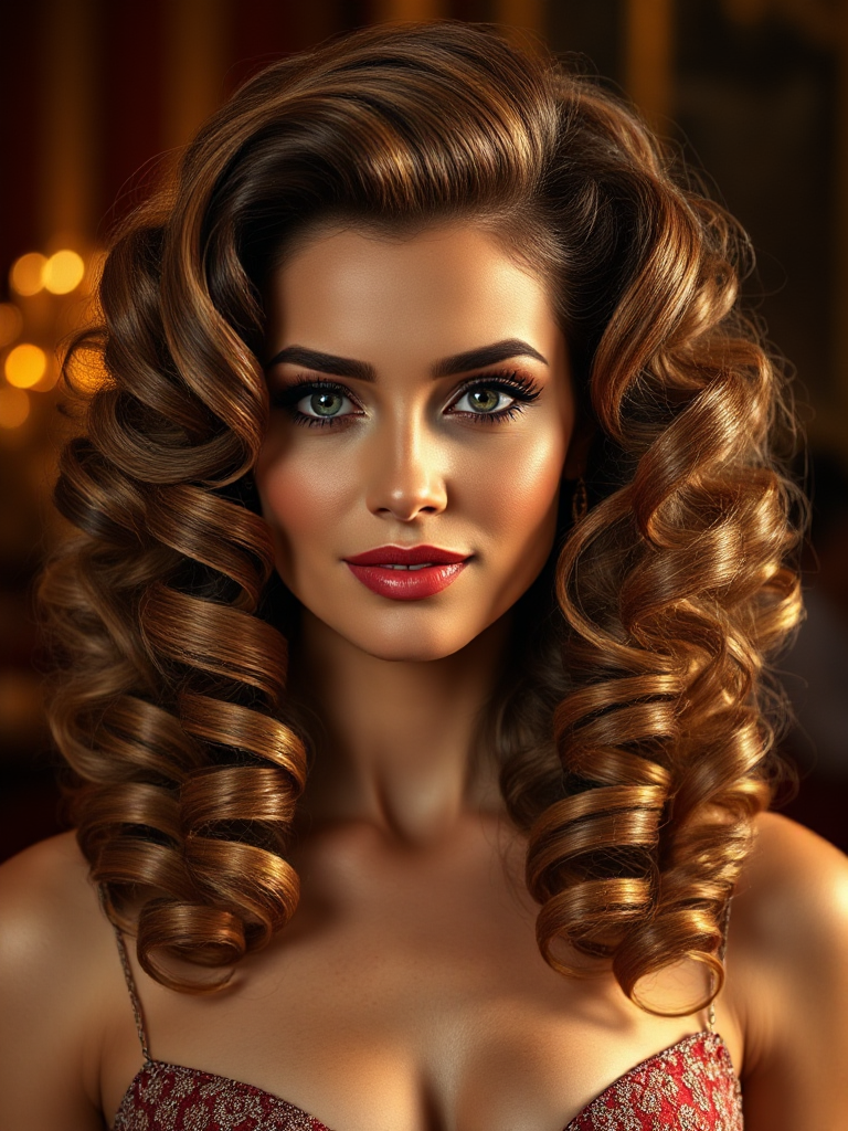 Old Hollywood Curls