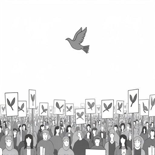 Protests in Tel Aviv Against Netanyahu's Gaza War Plans single-panel cartoon