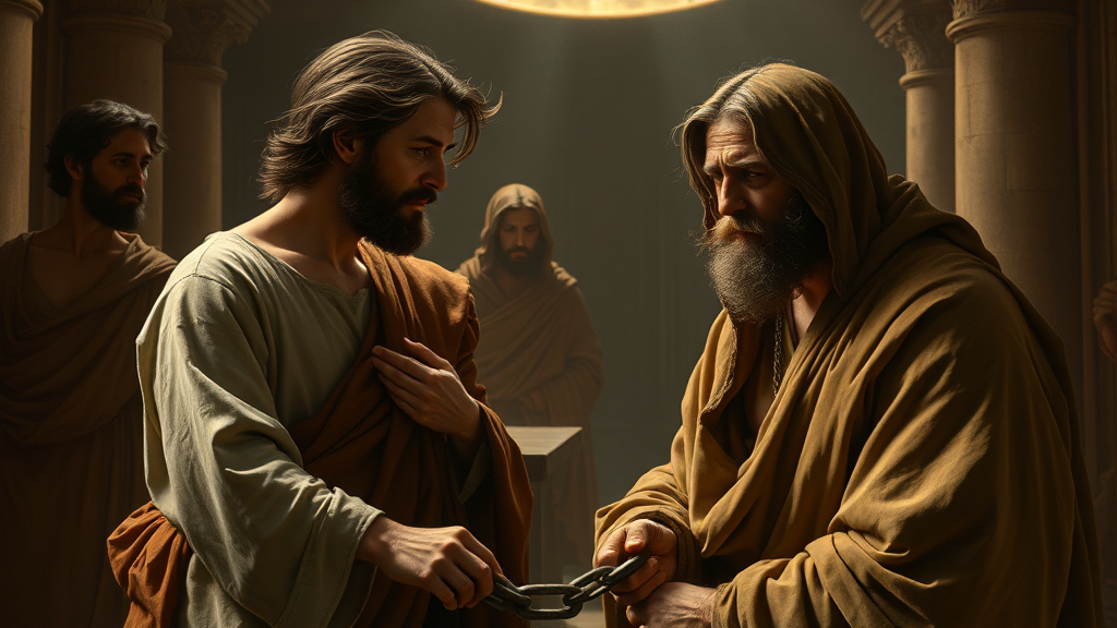 책임과 부주의의 연관성을 표현하는 성경적 주제의 이미지