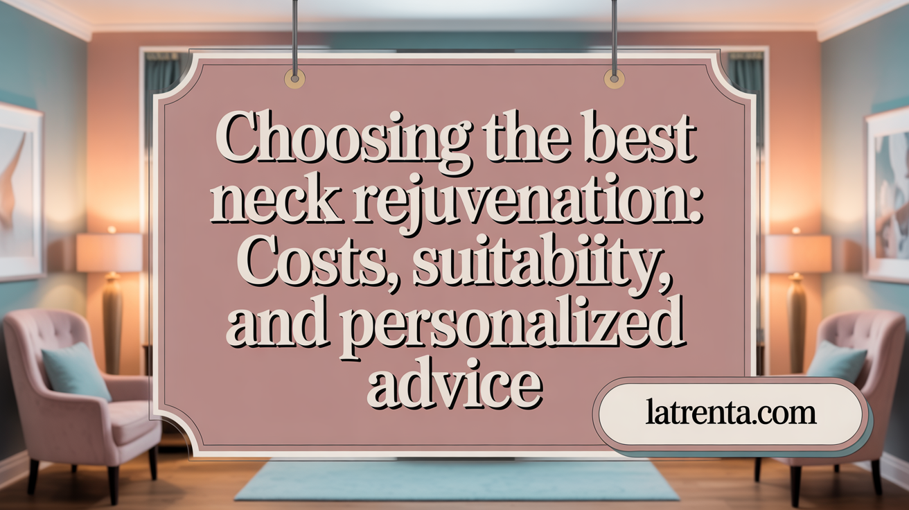 Choosing the Best Neck Rejuvenation: Costs, Suitability, and Personalized Advice