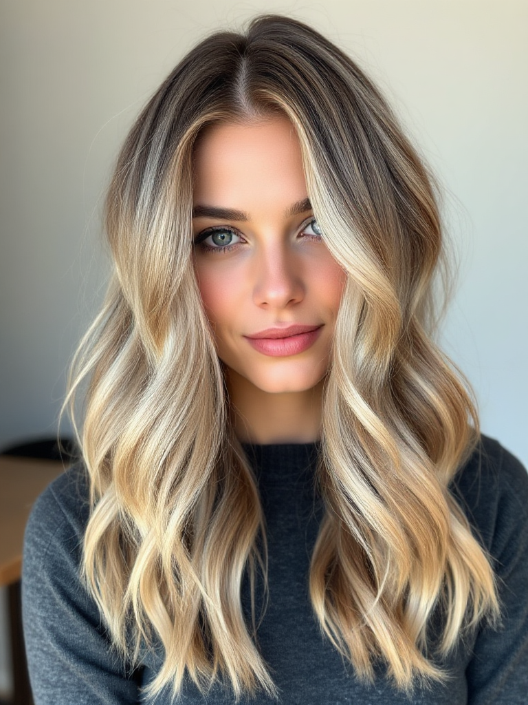 Ash Blonde Hair with Highlights
