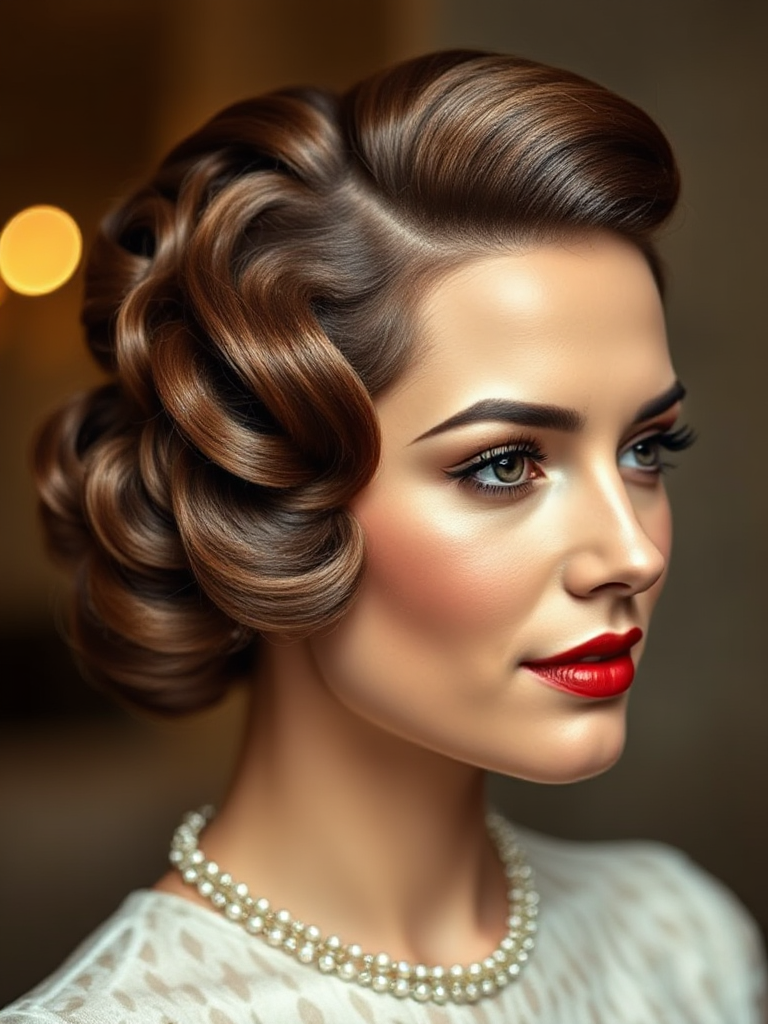 Old Hollywood Curls