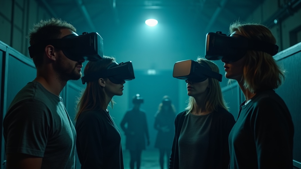 Recreación de la ciudad fantasma de Prípiat en el Escape Room Chernobyl VR de Virtua Barcelona.