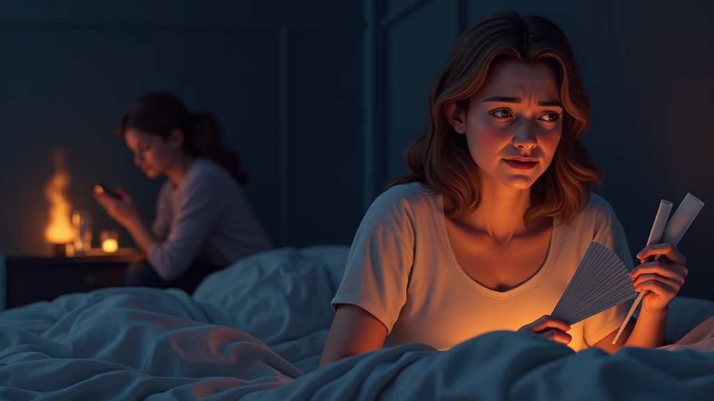 1. Bốc Hỏa và Mất Ngủ: 