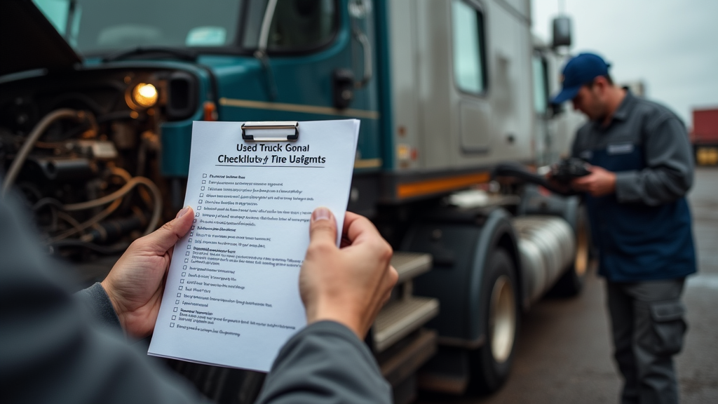 Checklist Kiểm Tra Xe Đầu Kéo Cũ