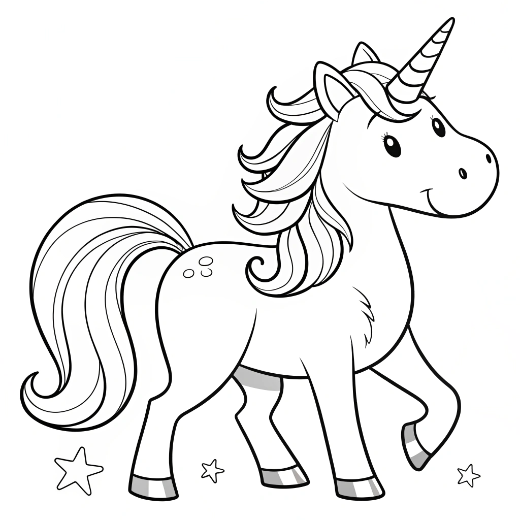 Unicorn coloring pages