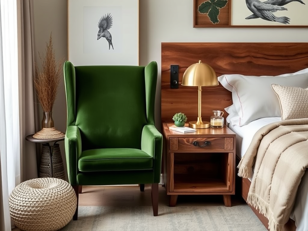 5. Balancing Green with Complementary Colors and Materials