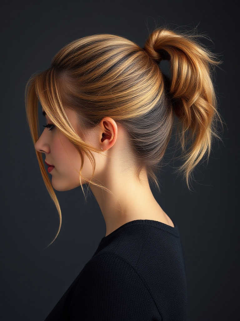 Half-Up, Half-Down Updo