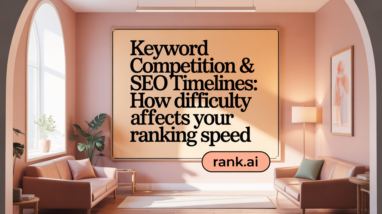 Keyword Competition &amp; SEO Timelines: How Difficulty Affects Your Ranking Speed