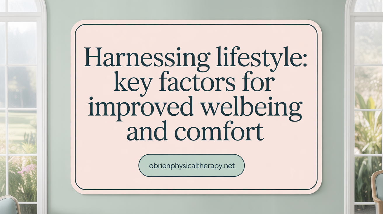 Harnessing Lifestyle: Key Factors for Pain Relief and Wellness