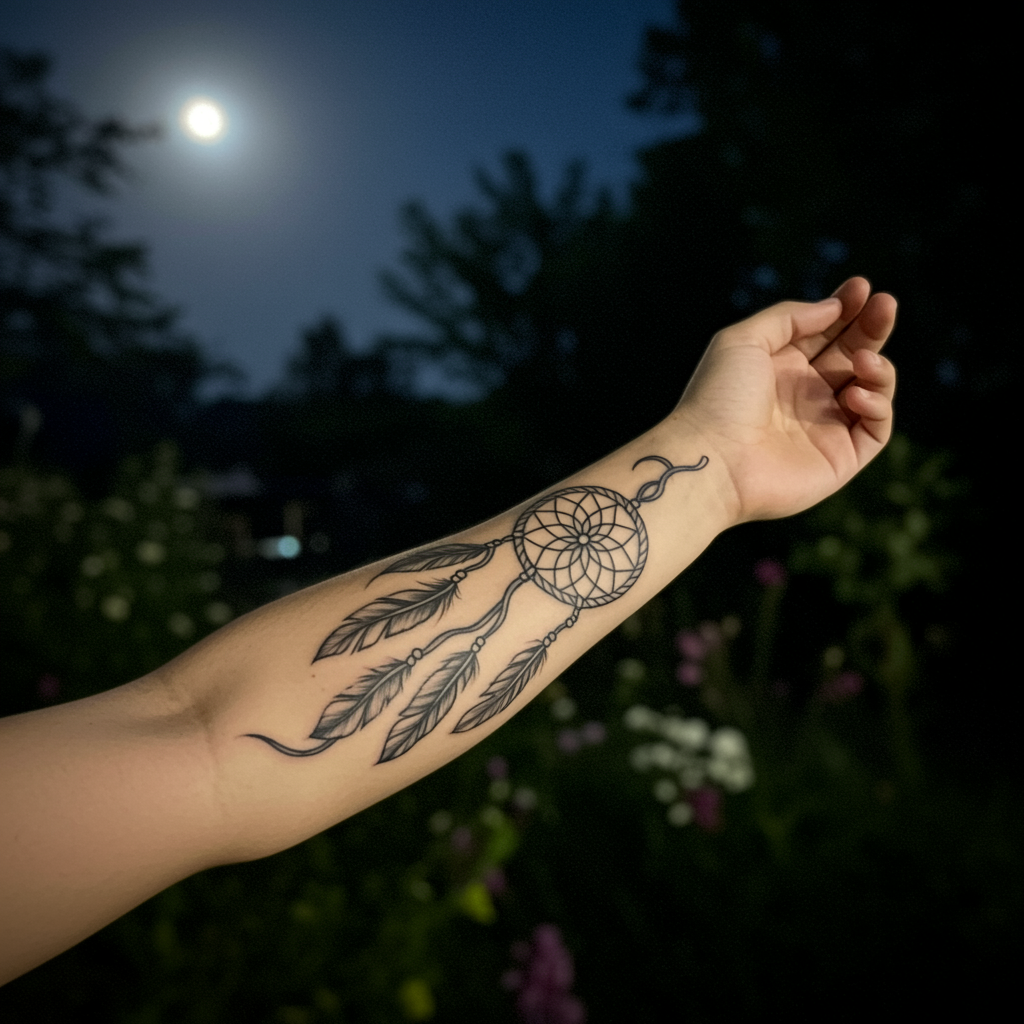 dream catcher tattoo