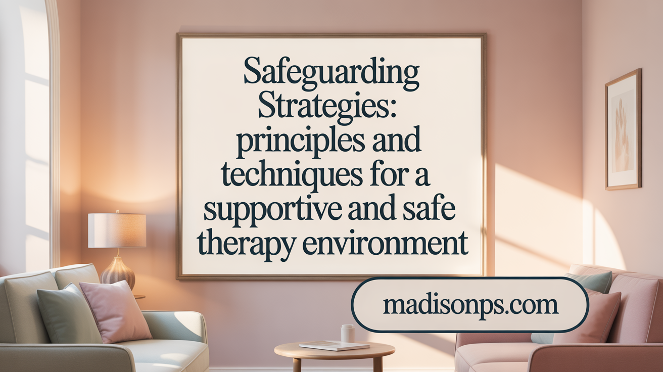 Safeguarding Strategies: Principles and Techniques for a Secure Therapy Environment