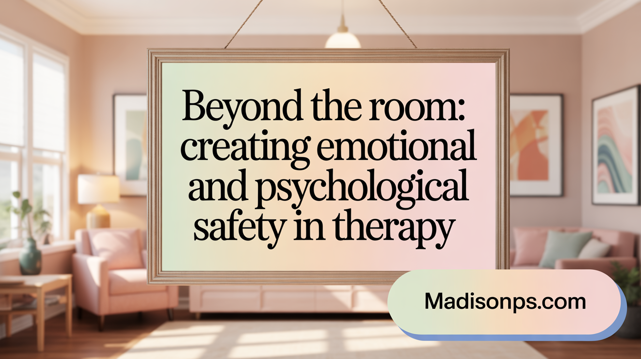 Beyond the Room: Creating Emotional and Psychological Safety in Therapy