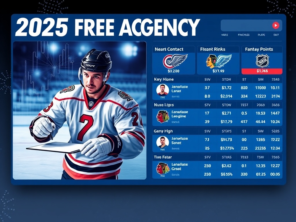 2025 NHL Free Agent Tracker & Fantasy Spin with EDGE Stats
