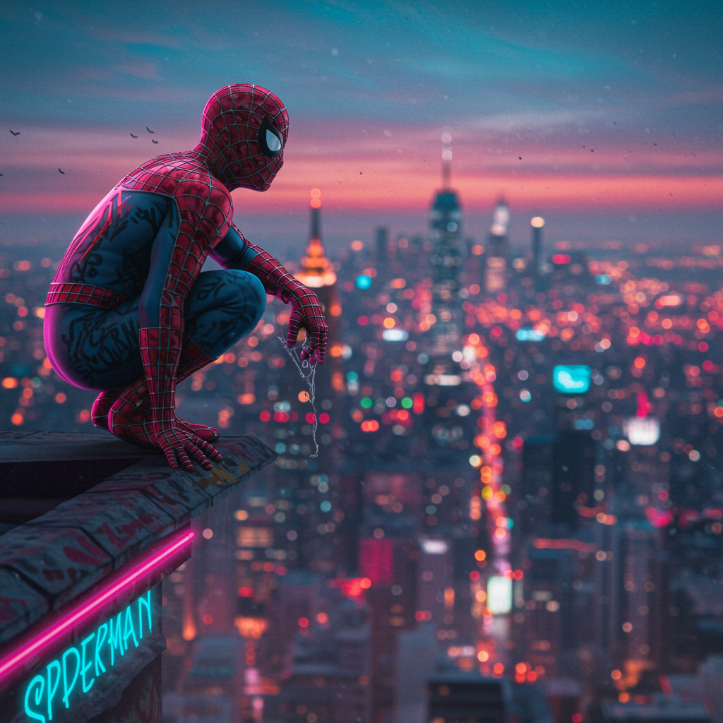 aesthetic spiderman pfp