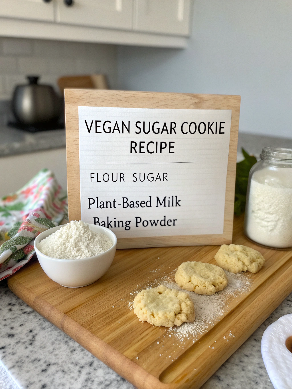 Vegan Sugar Cookie Ingredients