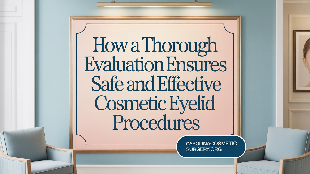 How a Thorough Evaluation Ensures Safe and Effective Eyelid Surgery