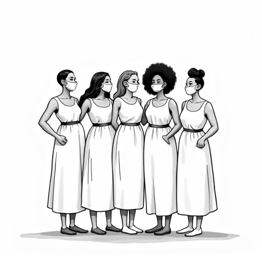 Women from Madagascar Pose for Courageous Photo Project single-panel cartoon