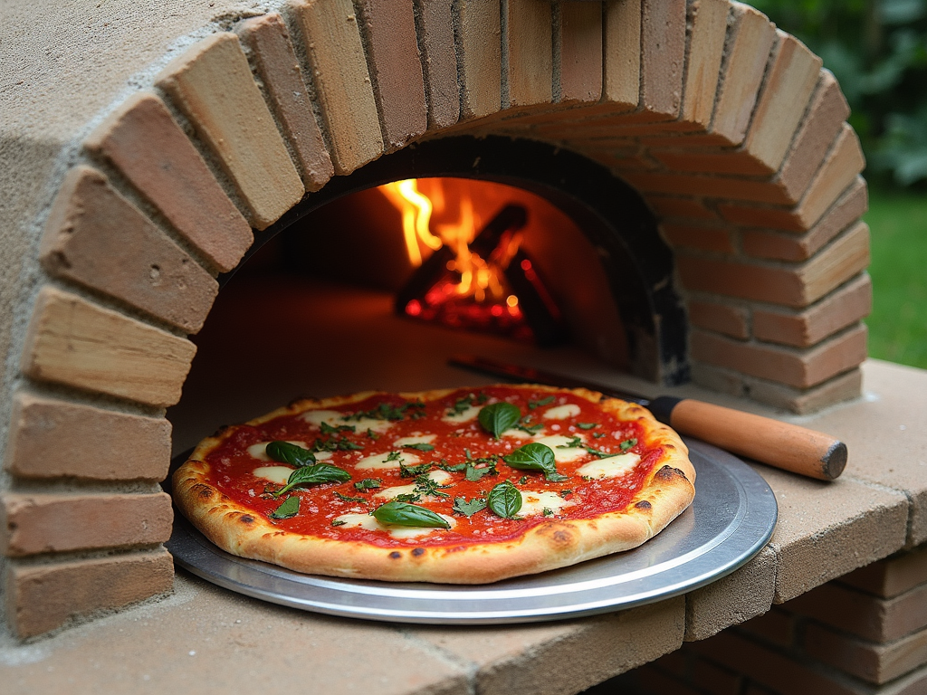 Cob oven baking setup