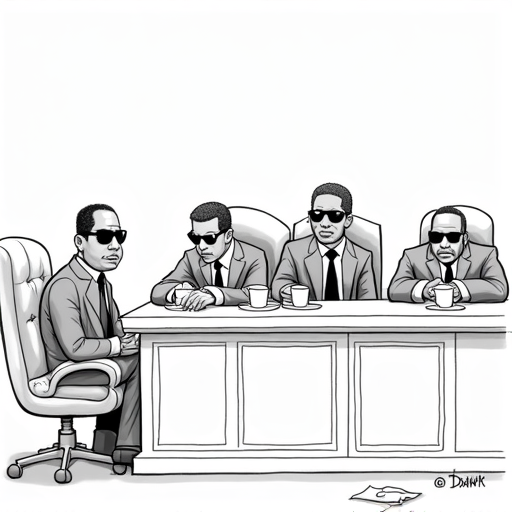 Diddy’s Defense Team Concludes Case in 20 Minutes single-panel cartoon